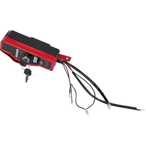 Boîtier de contacteur d'allumage électrique avec 2 clés pour moteur à essence Honda GX390 13 CV, GX340 11 CV, 168F et GX160 (1/5)