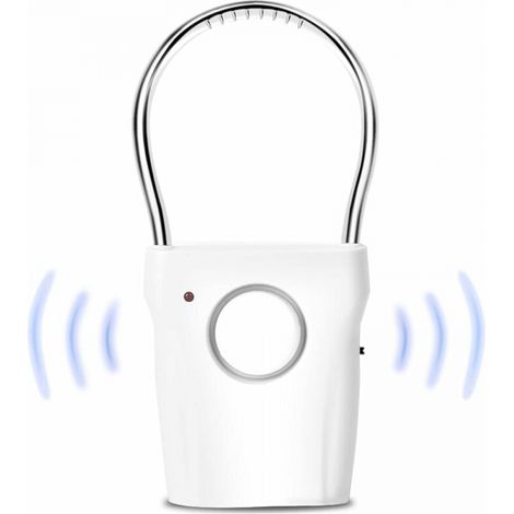 Sollbry Alarma para puertas y ventanas, sensor de puerta y ventana, alarma antirrobo por vibración, alarma inalámbrica para el hogar, antirrobo para manija de puerta y ventana, 120 dB (1/5)