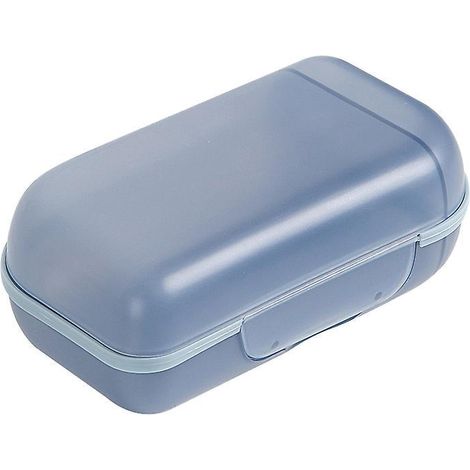 blue Boite A Savon Plastique Voyage Porte Savon Avec Couvercle Bote Savon Tanche Scell Tui Savon Portable Porte-savon Plats De Savon Crative Pou (1/5)