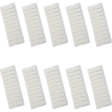 Lot de 120 feuilles d'étiquettes autocollantes en PET blanches et transparentes pour classeurs de pages repositionnables pour planificateur, livre, marque-page (1/5)