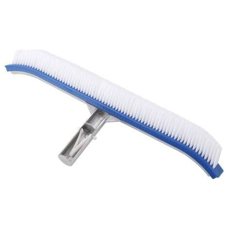 18-inch pool wall cleaning brush, cleaning tools with aluminum handle for pools, spas, and thermal pools (1/3)