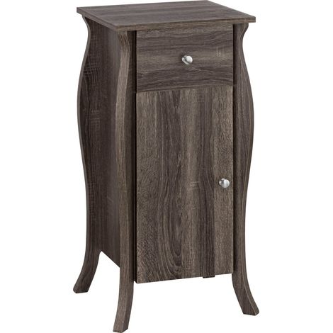 Ludwig-Armoire 1 Porte 1 Tiroir Chêne Gris (1/5)