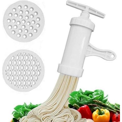 Manual Noodle Pasta Machine, Plastic Noodle Press Machine Spaghetti Spaghetti Making Tools Kitchen Tool (White) (1/5)