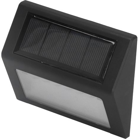 Applique murale solaire à 6 LED, 10 000 h, fonction automatique, format compact, idéale pour couloir, escalier, jardin ou cour. (1/5)