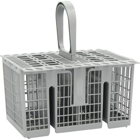 Panier à couverts pour lave-vaisselle Porte-ustensiles, Panier de remplacement pour couverts — Accessoire universel pour lave-vaisselle, Panier de rangement en plastique pour couteaux et fourchettes (1/4)