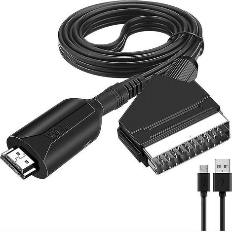 Câble HDMI vers péritel de style nouveau, 1 mètre de long, connexion directe, conversion pratique (1/5)