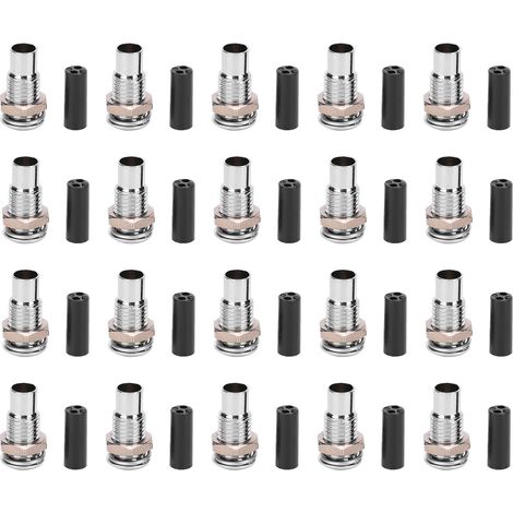 20 Stück LED-Fassungen aus Messing, Ringbefestigung für Leuchtdioden, flache Metallbasis für industrielle Steuerung 3 mm