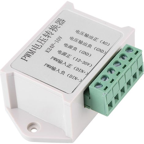 Convertisseur de signal numérique-analogique PWM blanc, adaptateur de conversion de tension (1/5)