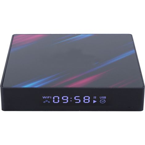 Boîtier TV avec lecteur Internet, double WiFi et Bluetooth, décodeur vocal pour Android 9.0 100240V (2+16G EU) (1/5)