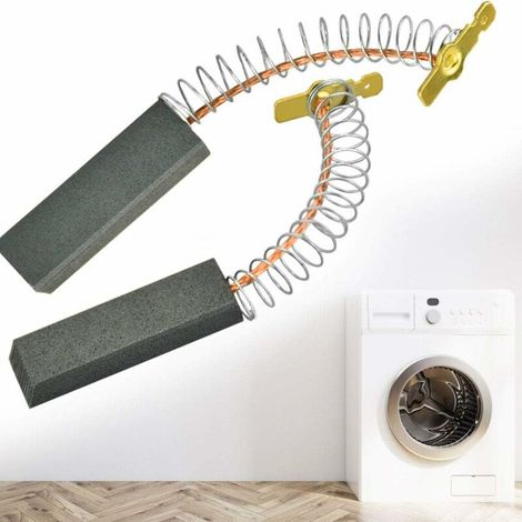 2PCS Balais de Charbon pour Machine à Laver Brosses à Charbon pour Machine à Laver Balai de Charbon pour Moteur Balai Charbon Moteur Electrique pour Bosch Siemens 00154740/154740,36 x 5 x 12 mm--Lefou (1/5)