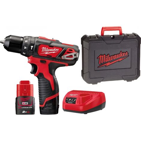 Trapano avvitatore con percussione batteria M12 Milwaukee 4933441940 (1/10)