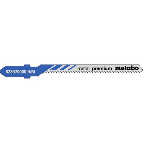 Metabo - Juego de hojas de sierra para metal, longitud 57 mm, 5 piezas 623970000