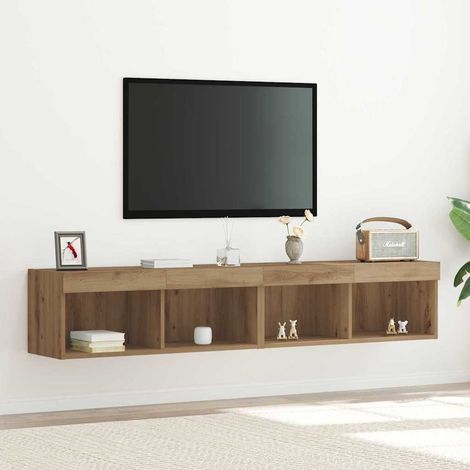 TV-Schrankset 2 pcs Artisan-Eiche 80 x 30 x 30 cm Holzwerkstoff