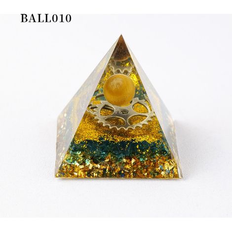 Pyramide - En Résine - 5 cm - Décoration Intérieure - Ornement Pour Salon Bar Bureau - 1 Pièce