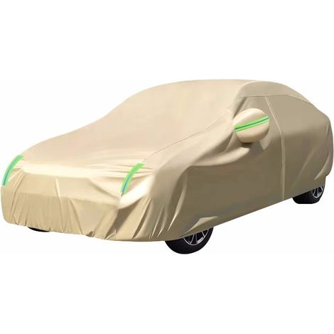 Housse auto Oxford 210D épais, protection toutes saisons, imperméable, anti-soleil, isolante et renforcée, idéale pour véhicule en extérieur (1/5)
