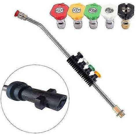 Adjustable Spray Gun With 5 Spray Nozzles And Male Thread Adapter High Pressure Washer Spray Nozzle (1/5)