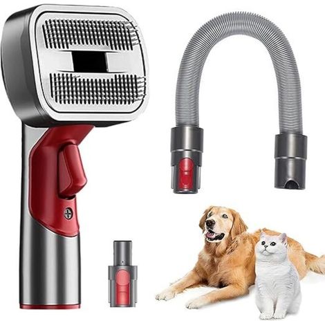 Hunde- und Katzenpflegeset, Fusselbürste mit flexiblem Kabel, kompatibel mit Dyson V15/V11/V10/V8/V7, 3-teilig – Effektive Haarentfernung und schnelle Reinigung