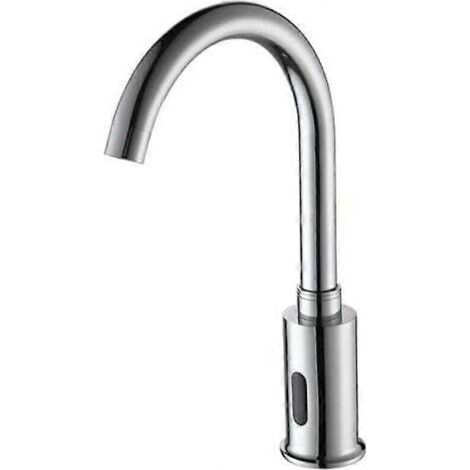 Robinet infrarouge automatique. Sortie d'eau chaude et froide. Technologie sans contact pour un lavage hygiénique. Économie d'eau. (1/4)