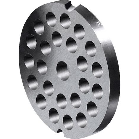 Plateau à trous pour hachoirs à viande type 12 ø 70 mm avec 2 encoches, trou ø 6 mm - VIRTUS
