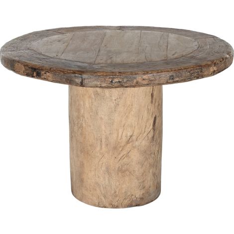 Mesa Comedor Teca 110X110X76 Pieza Unica (1/5)