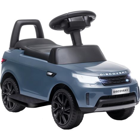 Voiture électrique pour enfants 6 V, Land Rover, mode propulsion/poussée, phares, musique, bleu clair