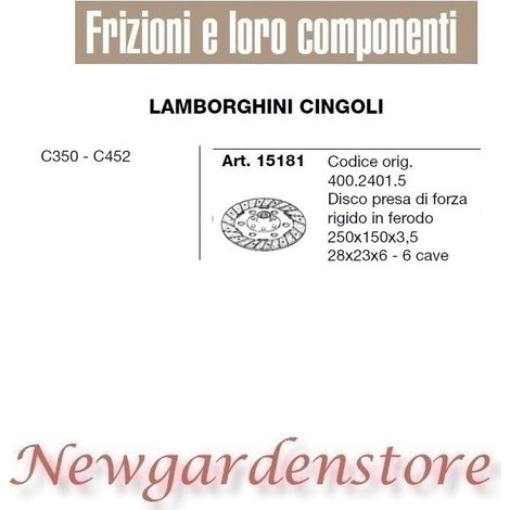 Disco central 6 ranuras tractor C350 C452 15181 LAMBORGHINI CINGOLI 28x23x6