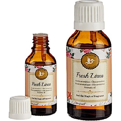 Juego de 12 aceites aromáticos - lino fresco