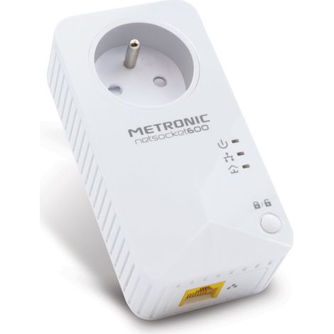 Prise CPL netsocket 600 avec prise gigogne (1/5)