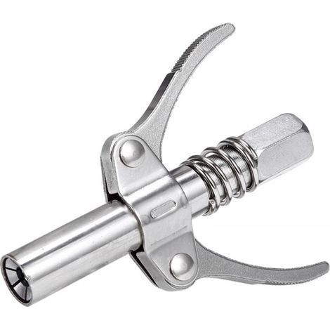 1PC Embout Pompe a Graisse, Coupleur Rapide pour Pistolet à Graisse,10 000 psi, Embout de Préhension pour Graisseurs Coniques et tous Types de Presses de Graisse (1/4)