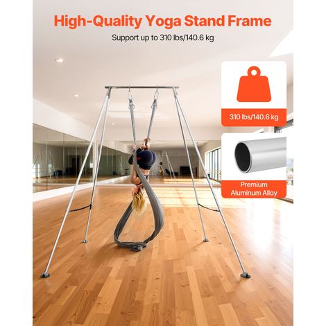 Structure Balançoire pour Yoga Aérien, Portique pour Hamac et Yoga avec Charge Maximale 140,6 kg, Support de Traction Triangulaire,… (1/5)