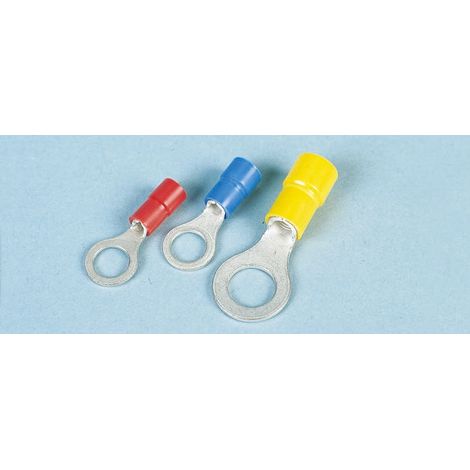 Cosses à œillet RS PRO, Isolé, Rouge, 1.5mm², M7, 11.6mm