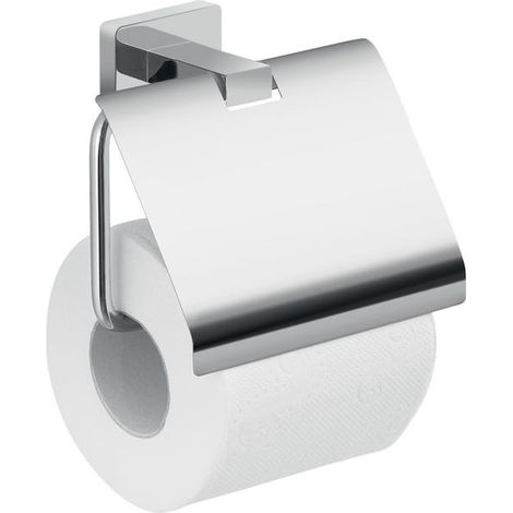 PORTE-ROULEAU AVEC COUVERCLE EN MÉTAL CHROMÉ (1/3)