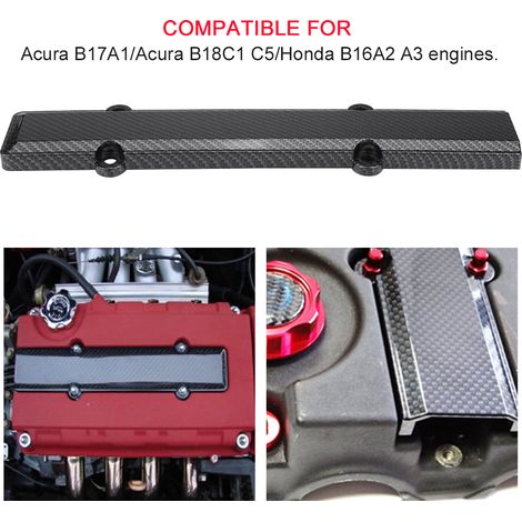 Couvre-bougie en fibre de carbone pour cache-culbuteur Honda Acura B18 B16 VTEC (1/5)