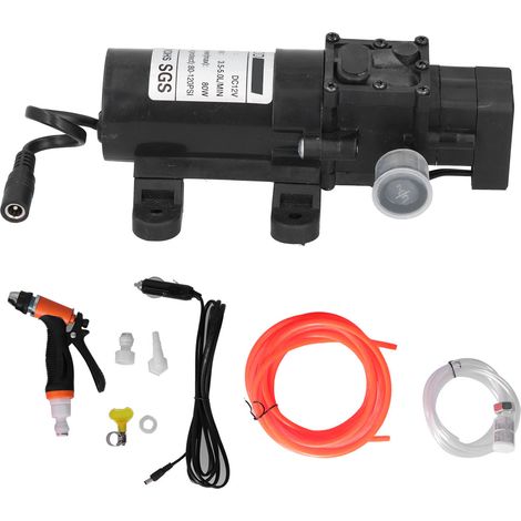 Pompe de nettoyeur haute pression portable pour voiture, kit de nettoyage pour la maison et le jardin. (1/5)