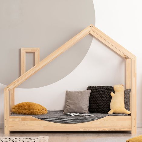 Cama cabaña 90x190 con somier Sonia Bois (1/4)