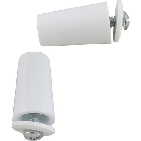 Tope Persiana Con Tornillo Blister 2 Blanco 40 Mm - NEOFERR - Ph1035..