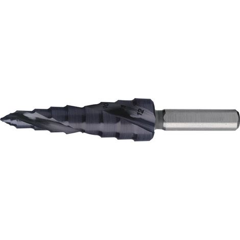 Foret étagé ULTIMATECUT plage de perçage 5-12 mm HSS RUnaTEC à cannelures hélico