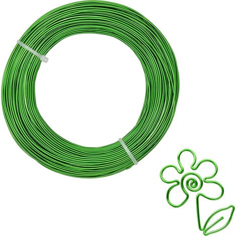 Fil d’Aluminium Artisanal, 50 Mètres, 1mm, Vert (1/5)