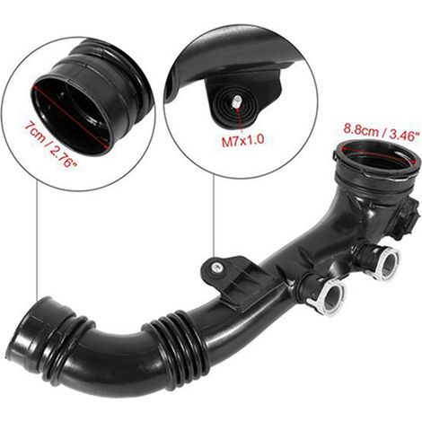 13717590306 ist geeignet für den Turbolader-Ansaugschlauch der BMW 3er Reihe E90, E91, E92 und E93 (2009-2013). (1/4)