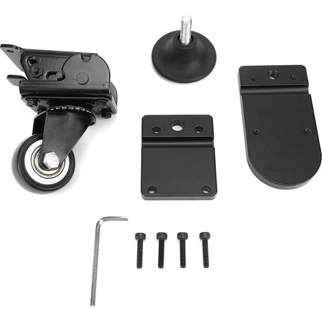 Kit de roulettes, roue avant pivotante à 360° pour boîte à outils roulante, accessoires d'emballage pliables facilitent l'expédition (1/5)