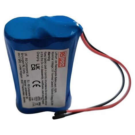 Bloc batterie rechargeable RS PRO 3.6V NiCd 7Ah 68 x 37 x 19 mm x 2 ( Prix pour 1 )