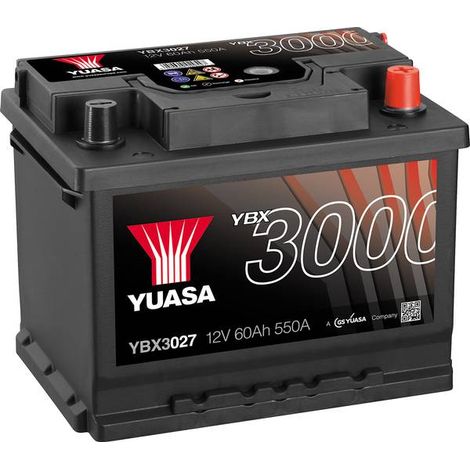 Yuasa Batteria per auto SMF YBX3027 60 Ah T1 Applicazione Celle 0