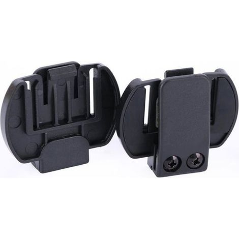 2 Pièces Clip De Fixation, Plastique Robuste, Pour Interphone V6 V4, Casque Moto Intégral