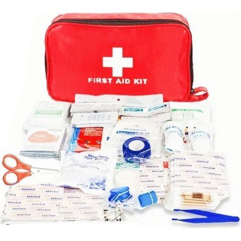 12-teiliges Erste-Hilfe-Set – CE-zertifizierte medizinische Produkte – Kompakt für Auto, Zuhause, Reisen, Camping und Wandern (1/5)