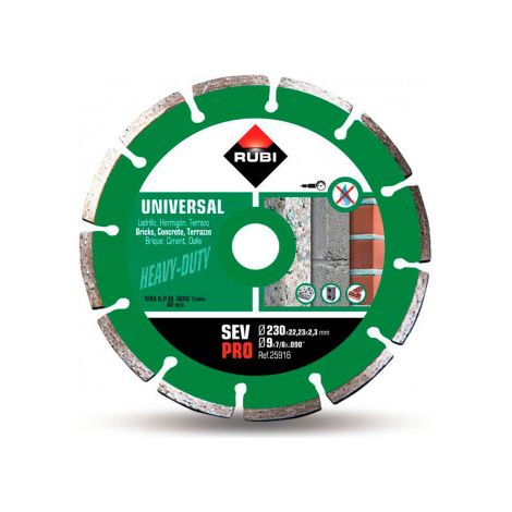 Rubi Disque diamant professionnel 230 mm grise segmenté