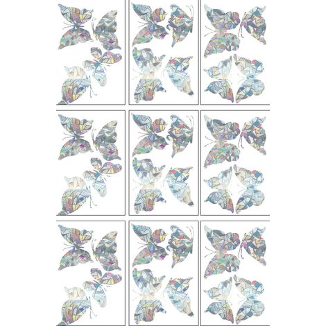 Sticker Electrostatique - 36 Pièces - Pour Vitre Fenêtre Miroir - Réutilisable PVC (1/5)