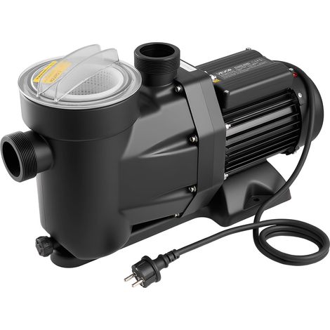 Pompe Piscine 1300 W Pompe Filtration Piscine 28800 L/h pour Piscines Hors Sol Enterrées, Spa, Vitesse Unique, avec Panier Filtre, Minuterie, 2850 tr/min, Hauteur Refoulement 17 m, 220-240 V CA (1/5)