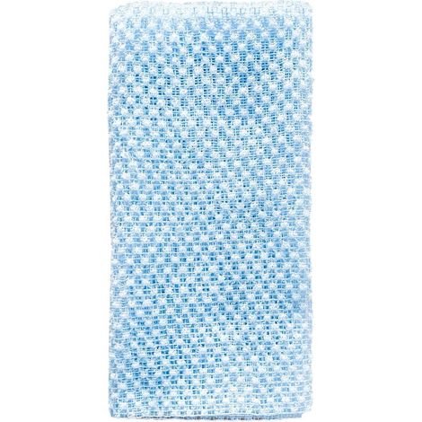 Serviette exfoliante extra longue de style japonais - Maille bleue - Éponge de bain unisexe - Brosse exfoliante pour le corps en luffa (1/5)