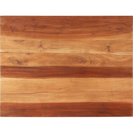 Dessus de table-Plateau de Table de Remplacement bois massif d'acacia 25-27 mm 70x90 cm 762872 (1/5)
