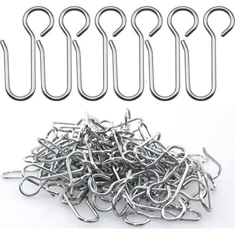 Crochets agrafes pour Rideaux,40 pièces Crochets Rideaux Rail,Crochets pour Rideaux à Usage intensif,pour Les Rideaux de Porte,etc (1/5)